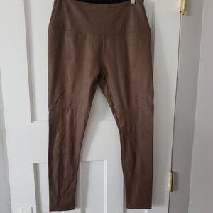 Lysse Faux Leather Legging Brown Sz M